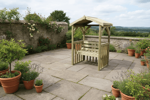 Anastasia 2 Seater Chunky Wooden Garden Arbour