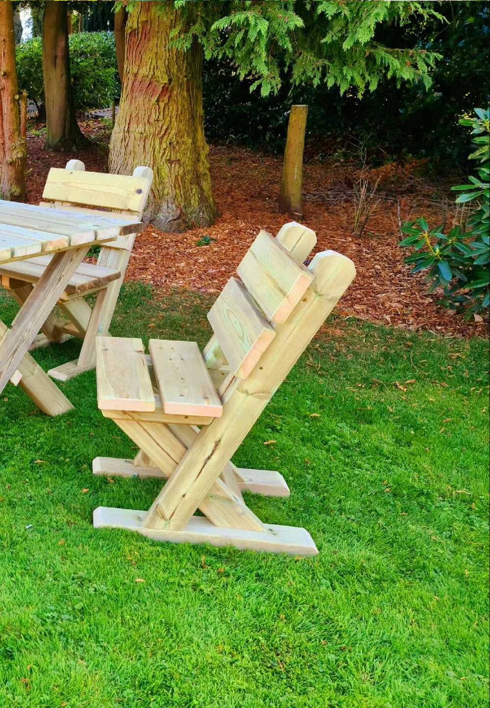 Ashcombe Chunky Wooden Garden Dining Chair