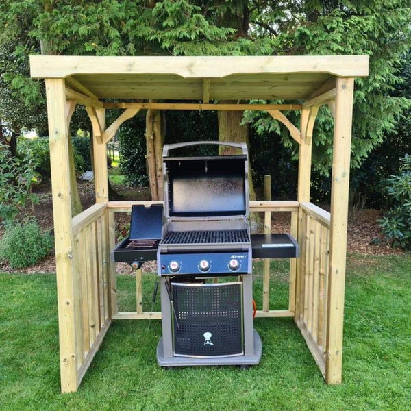 Emily Chunky Wooden BBQ Shelter & Garden Pergola