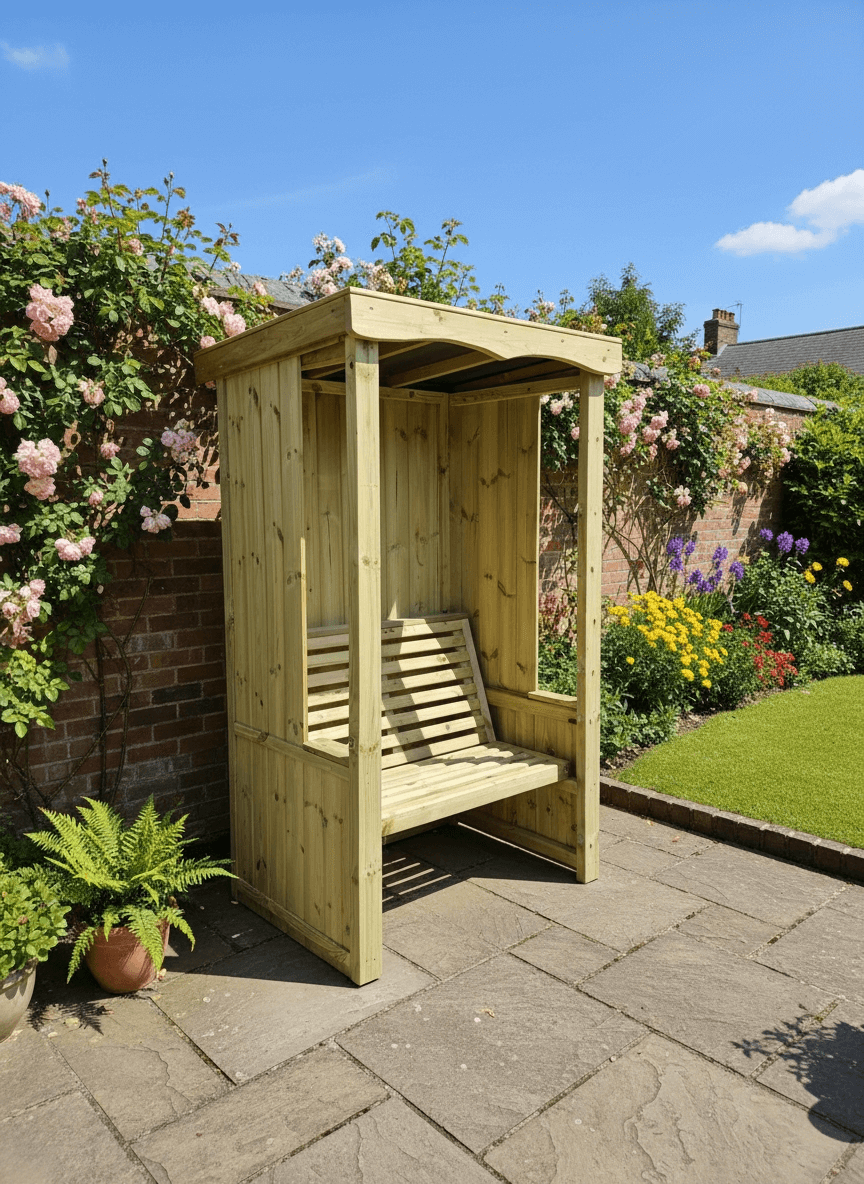 Four Seasons 2 Seat Chunky Wooden Arbour