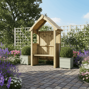 Poppy 2 Seater Chunky Wooden Arbour