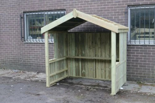 Large Chunky Wooden Smoking & Vaping Shelter with Apex Roof