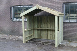 Large Chunky Wooden Smoking & Vaping Shelter with Apex Roof
